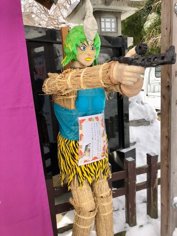 櫻山神社のジョジョ鬼人形