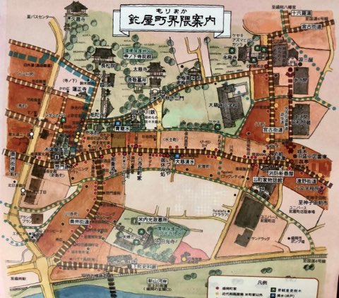 盛岡の鉈屋町の地図