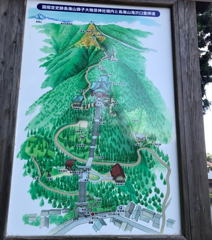 秋田の森子大物忌神社のマップ